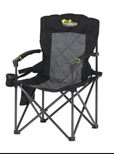 ICHAIR0067 KING HARD ARM CAMP CHAIR W LUM