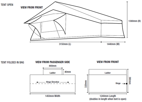 Roof Top Tent - Soft Shell (IROOFTENT TENT)