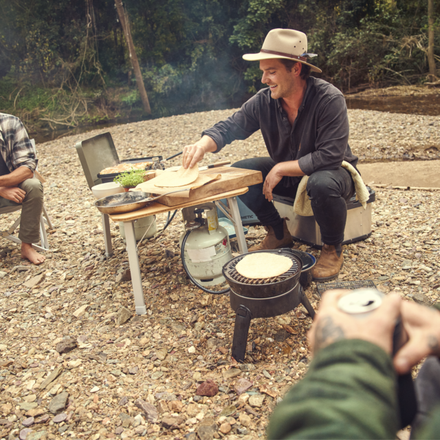 Dometic Cadac Safari Chef 30 BBQ Camping gas barbeque, four cooking surfaces, 30cm