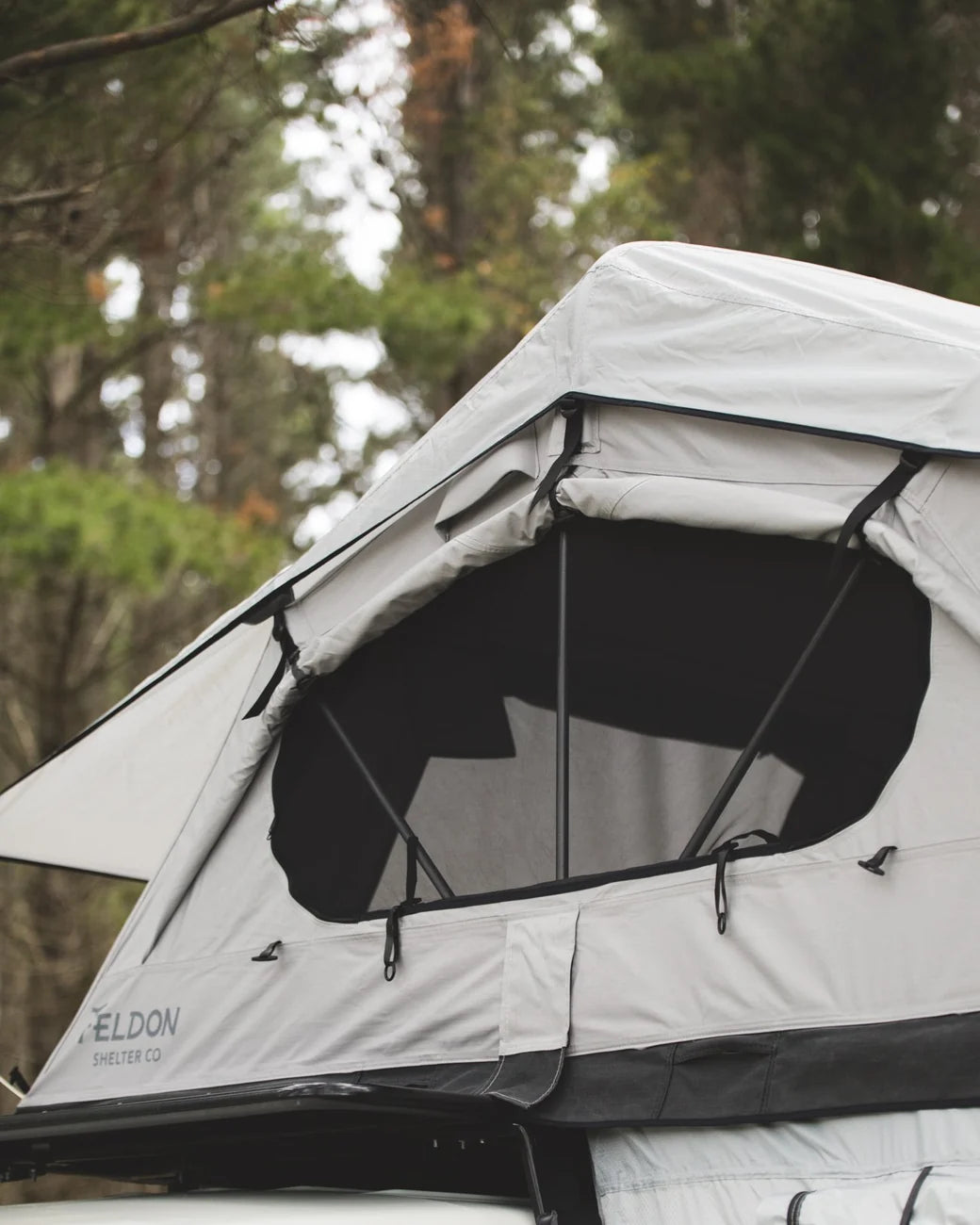 Crow's Nest Soft Shell Rooftop Tent - Extended - Grey