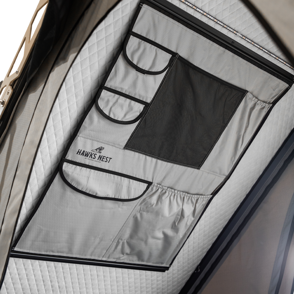 Hawk's Nest V2 Rooftop Tent - Low-Pro - Grey