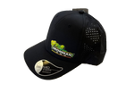 CAP002 CURVED PEAK BLACK CAP