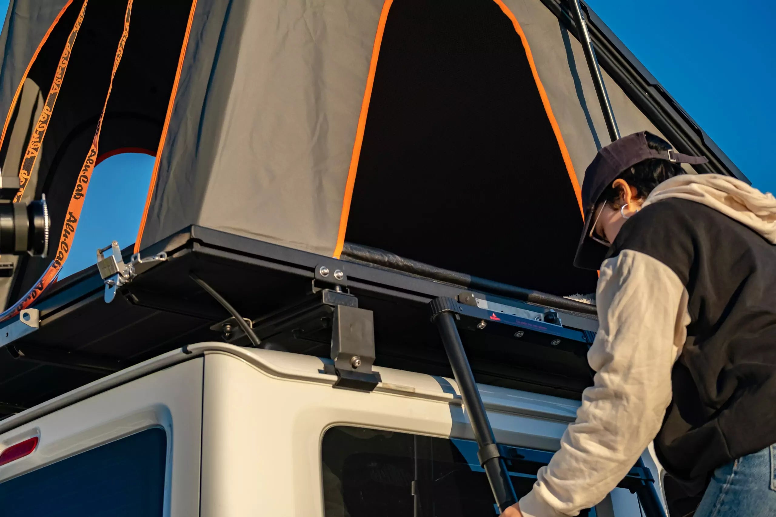 Alu-Cab LT50 Lightweight Roof Top Tent includes ladder