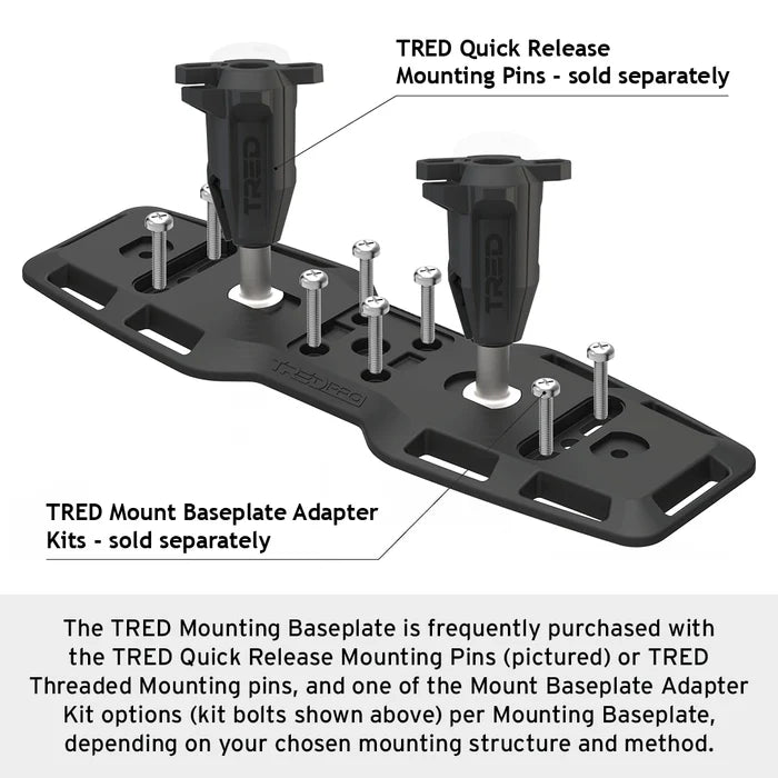 TRED Mounting Base Plate - Twin Pin