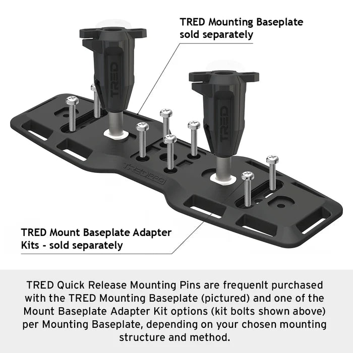 TRED 113mm Quick Release Mounting Pins (Pair)