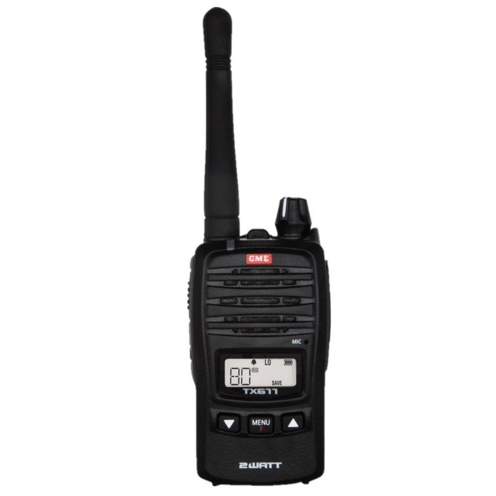 GME Handheld 2 Watt Radio Twin Pack 80 Channel - TX677TP