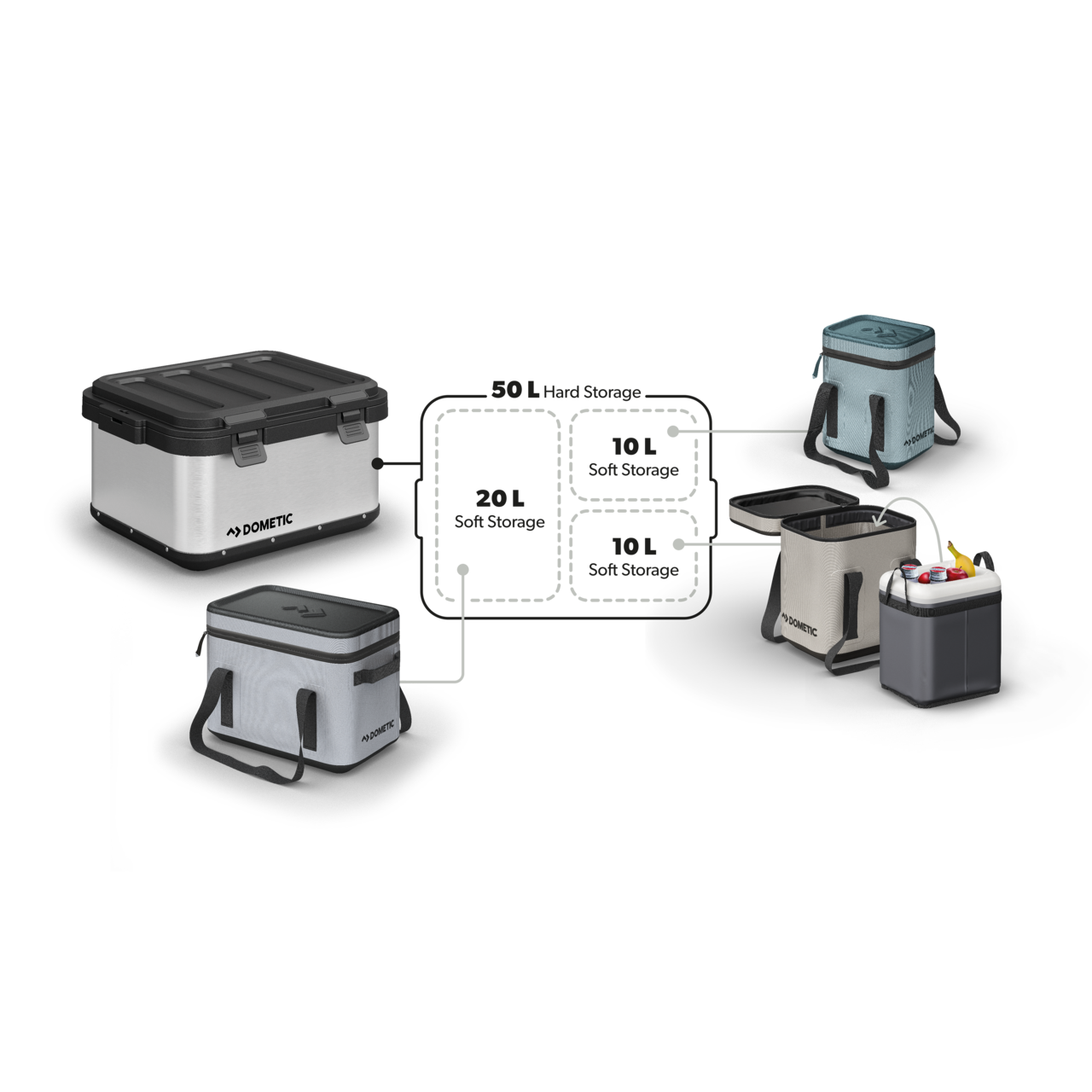 Dometic GO Soft Storage 10L and Insulation Bag - Silt -