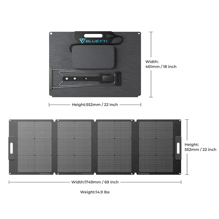 BLUETTI PV120 FOLDABLE SOLAR PANELS | 120W KU: PV120