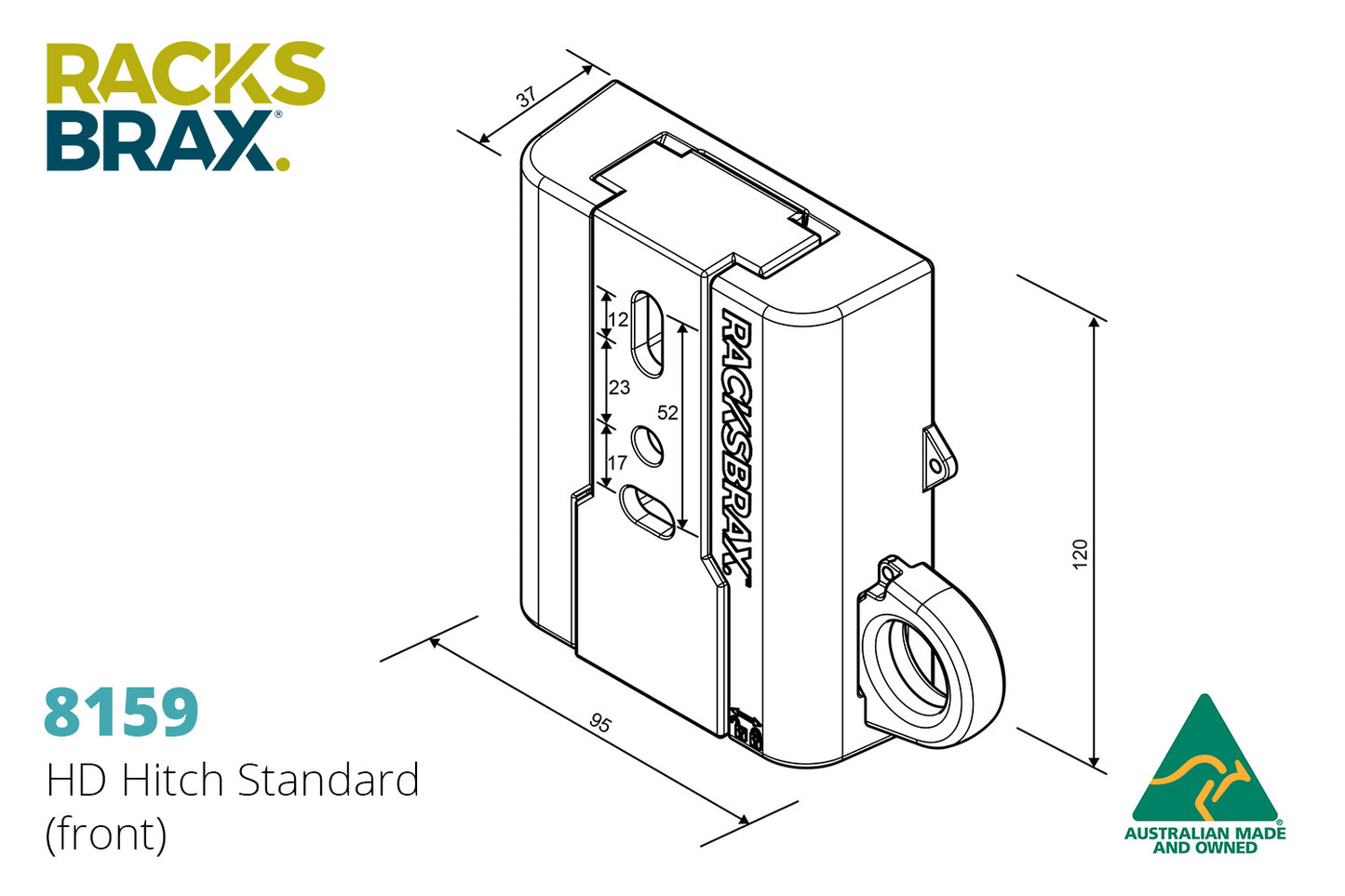 RACKSBRAX HD Hitch Standard 8159