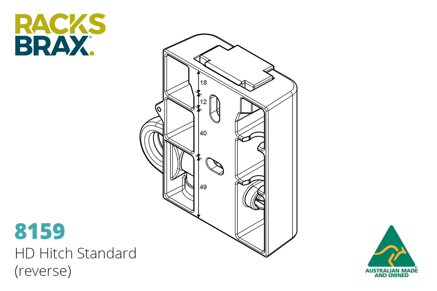 RACKSBRAX HD Hitch Standard 8159