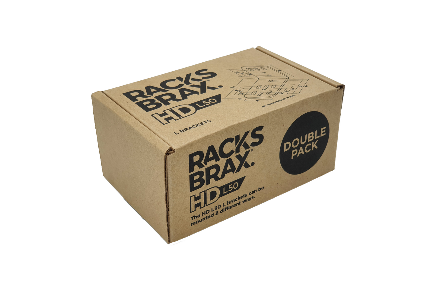 RACKSBRAX HD L Brackets - HD L50 (Double) 8300