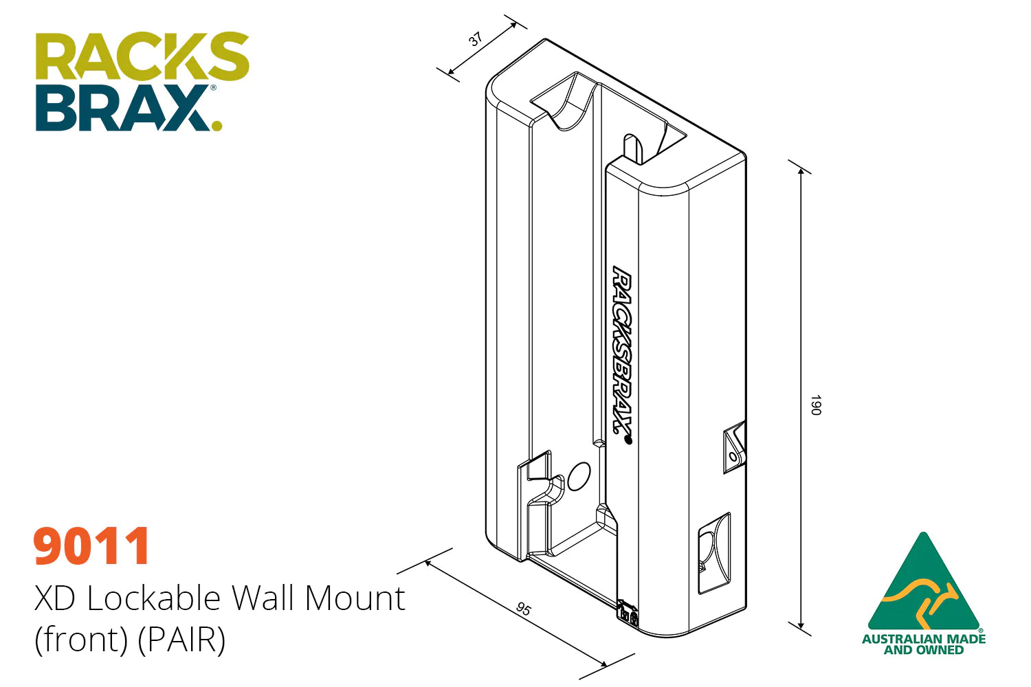 XD LOCKABLE WALL MOUNT 9011