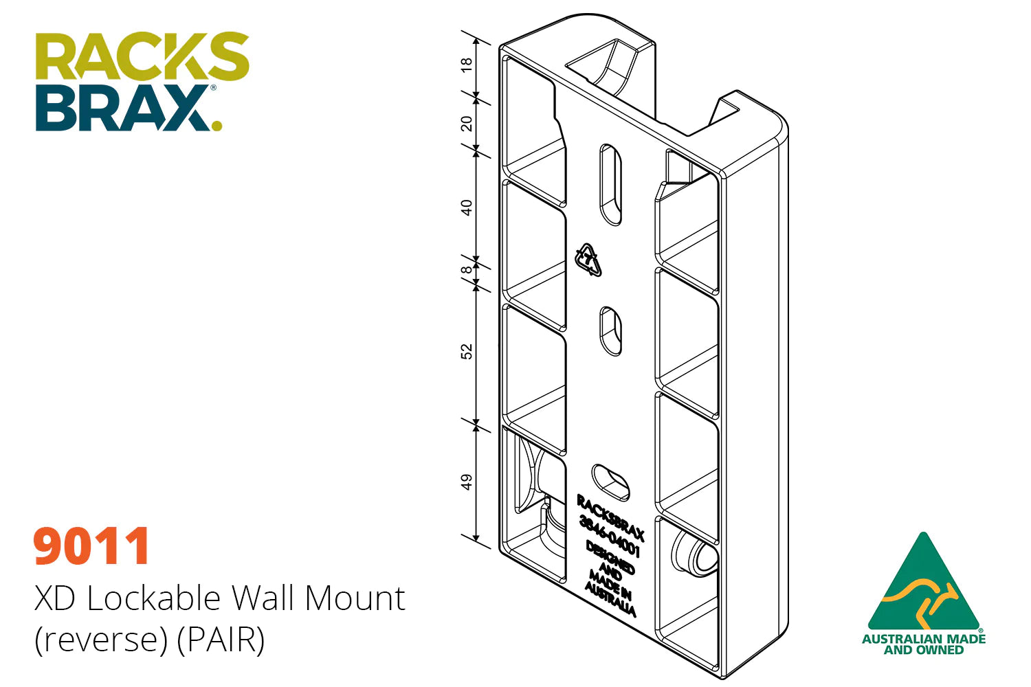 XD LOCKABLE WALL MOUNT 9011