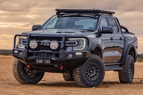 NEXT Gen Ford Ranger Steel Side Steps and Rails SSR110